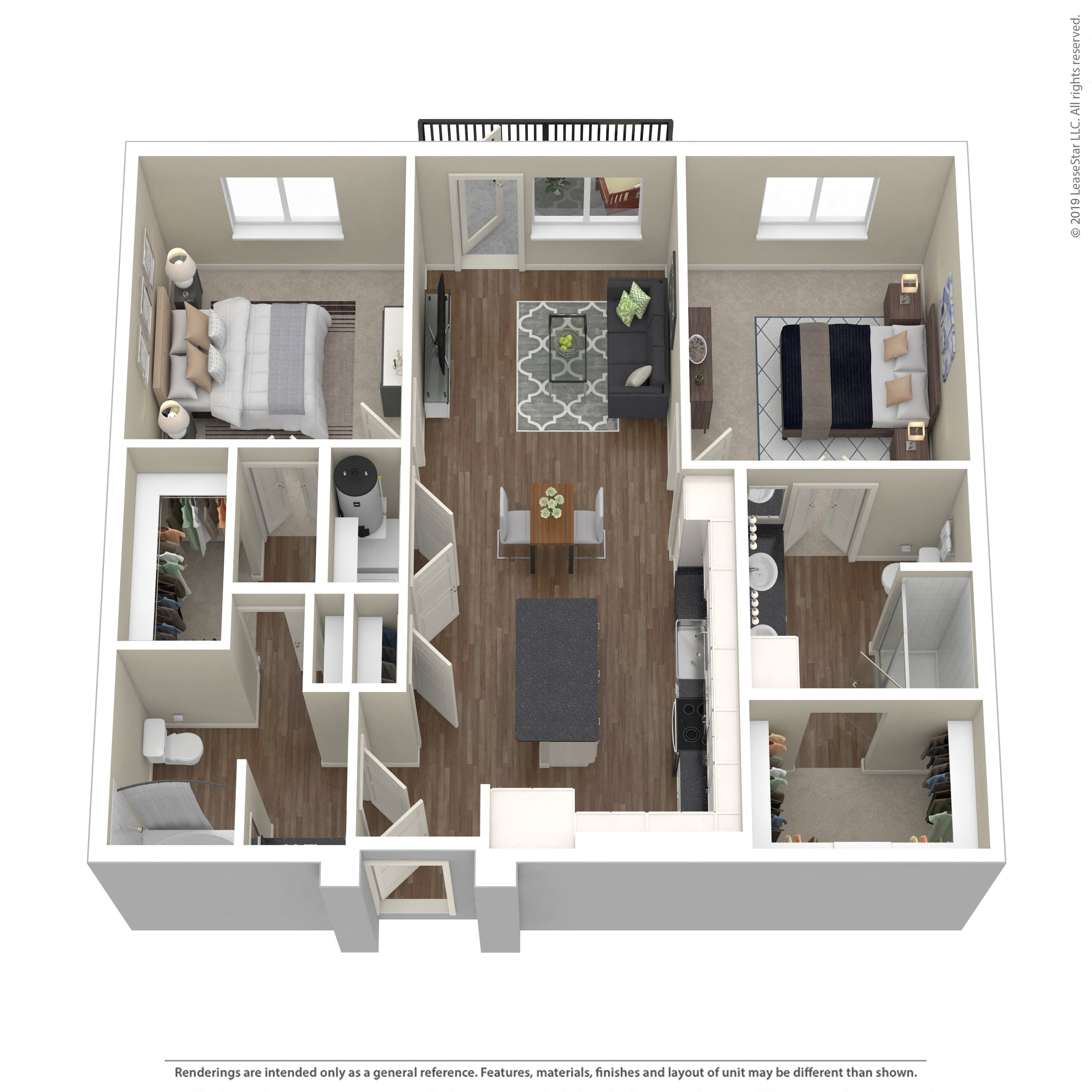 Floor plan layout diagram for 2D